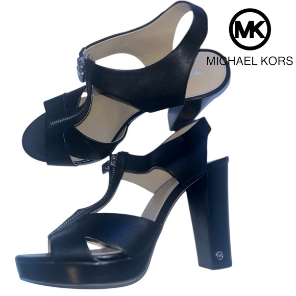 Michael Kors Black Platform Heels - Picture 1 of 6